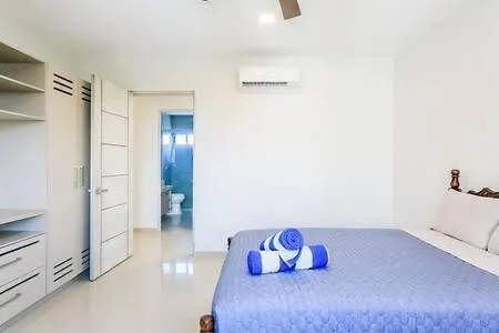 New Apt In Residential Area With Amenities & 24Hr Security Playa del Carmen 0*,